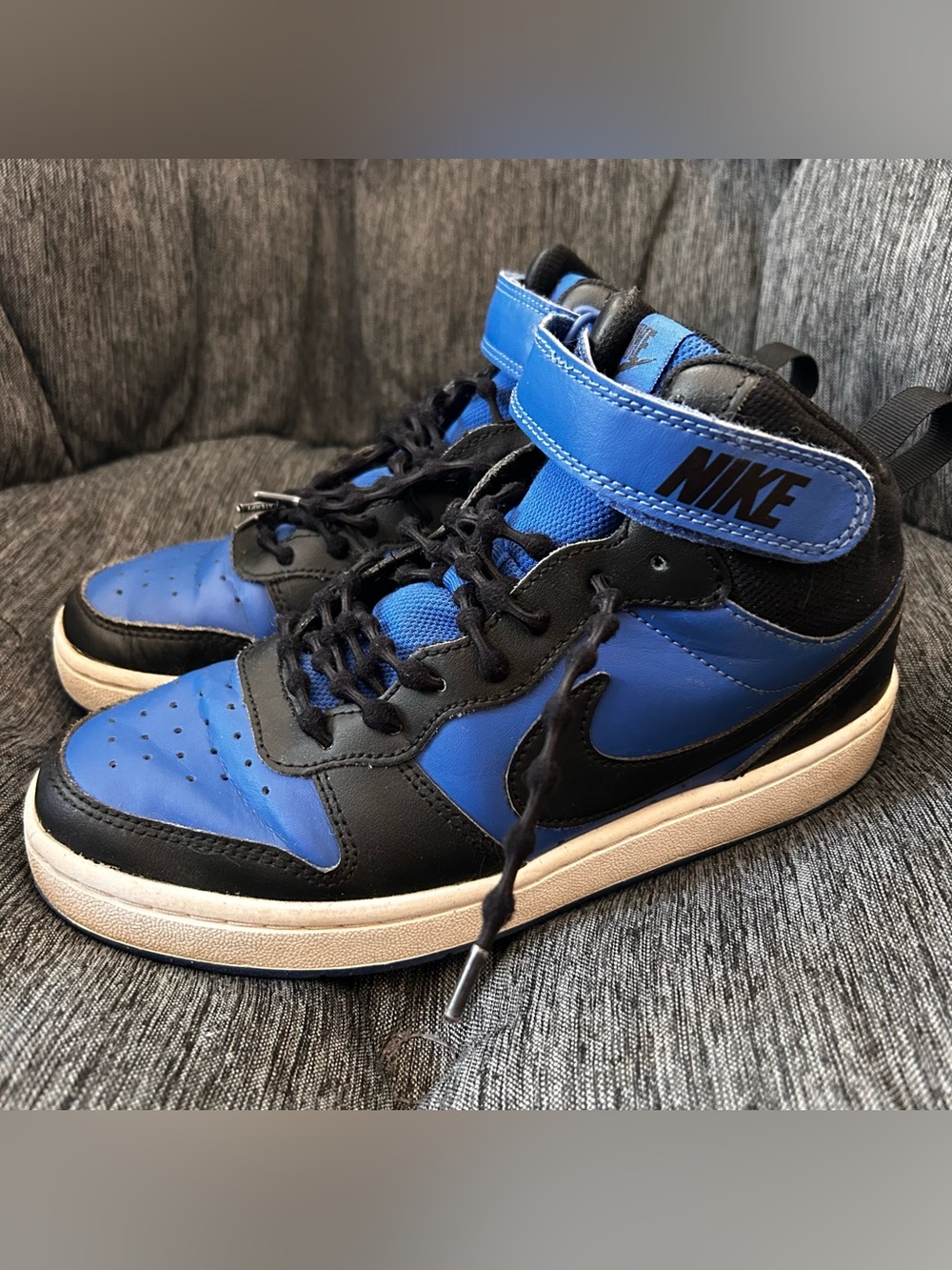 Nike Court Borough Mid 2 in the Game Royal/Black/White Youth 6